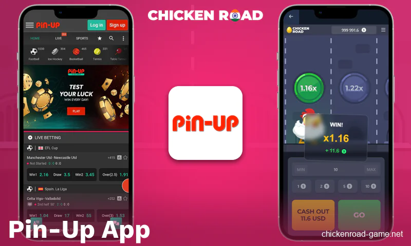 Download the Pin-Up Chicken Road India app