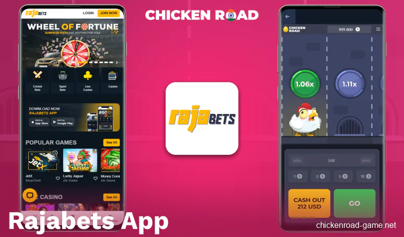 Download the Rajabets Chicken Road IN app